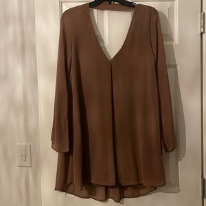 Long sleeve mini dress